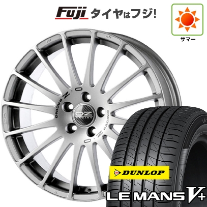【新品国産車用5穴100】 | 夏タイヤ ホイール4本セット | 225/40R19 | ダンロップ ルマン V+(ファイブプラス) | OZ スーパーツーリズモ GT | 8J 19インチ
