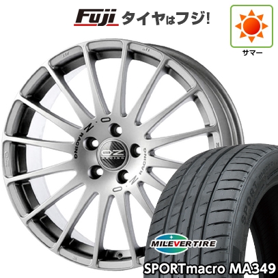 【新品国産車用5穴114.3】 | 夏タイヤ ホイール4本セット | 225/45R18 | ミレバー MA349 | OZ スーパーツーリズモ GT | 8J 18インチ
