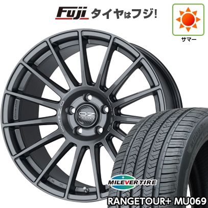【新品国産車用5穴114.3】 | 夏タイヤ ホイール4本セット | 235/55R20 | ミレバー MU069 | OZ スーパーツーリズモ ダカール | 20インチ