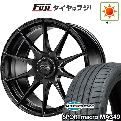 【新品国産車用 5穴114.3車】 夏タイヤ ホイール4本セット 225/45R18 ミレバー スポーツマクロ MA349（限定） OZ フォーミュラHLT 18インチ