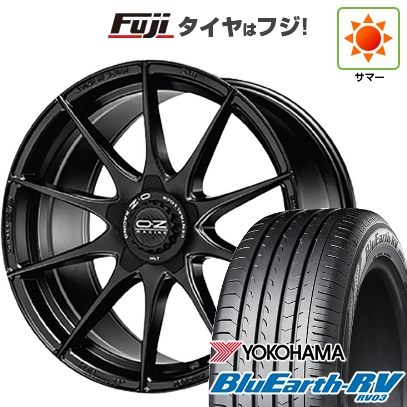 【パンク保証付き】【新品国産車用 5穴100車】 夏タイヤ ホイール4本セット 225/55R18 ヨコハマ ブルーアース RV-03 OZ フォーミュラHLT 18インチ