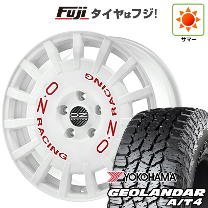 GEOLANDAR - 【新品】RAV4（冒険） | 夏タイア 車輪4本仕掛ける | 245/65R17 | ヨコハマ ジオランダー A/T4 G018 OWL/RBL | OZ ラリーレーシング | 7J 17in タイヤ、ホイール-車、バイク、自転車