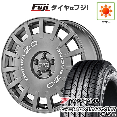GEOLANDAR - 【新品国産車用5穴114.3】 | 夏タイア 車輪4本仕掛ける | 225/55R18 | ヨコハマ ジオランダー CV G058 | OZ ラリーレーシング | 8J 18in 自動車-夏タイヤ、ホイールセット-タイヤ、ホイール