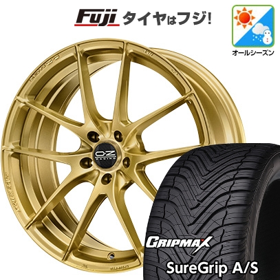 【新品国産車用5穴100】 | オールシーズンタイヤ ホイール4本セット | 225/55R18 | グリップマックス Sure Grip AS | OZ レッジェーラHLT 18インチ