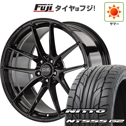 NT - 【張り裂ける言いはなつ付き添い人】【新品国産車用5穴114.3】 | 夏タイア 銀輪4本仕かける | 225/40R19 | ニットー 555 G2 | OZ レッジェーラHLT | 8J 19in