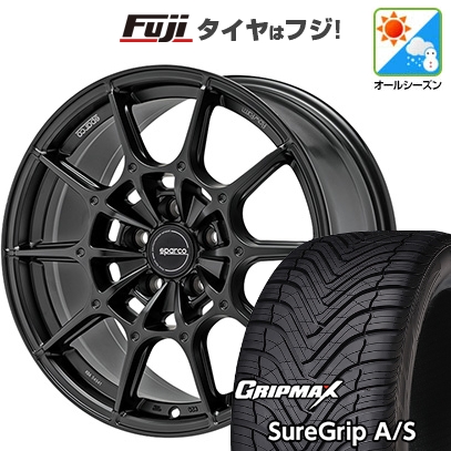 グリップマックス - 【新品国産車用5穴114.3】 | オール時期タイア 車輪4本仕掛ける | 235/50R18 | Sure Grip AS | OZ SPARCO FF2 18in 自動車-オールシーズンタイヤ、ホイールセット