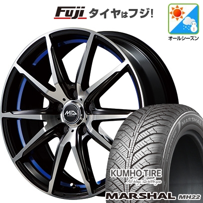 【新品】シエンタ 2022- | オールシーズンタイヤ ホイール4本セット | 205/45R17 | マーシャル MH22(限定) | MID WHEELS RX-02 | 7J 17インチ