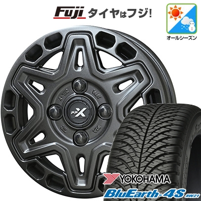 【パンク保証付き】N-BOX タント スペーシア | オールシーズンタイヤ ホイール4本セット | 155/65R14 | ブルーアース 4S AW21 | PPX MK6 | 4.5J 14インチ