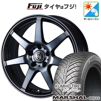 【新品国産車用5穴114.3】 | オールシーズンタイヤ ホイール4本セット | 225/60R17 | マーシャル MH22(限定) | WEDS ウェッズ ライツレー KW | 7J 17インチ