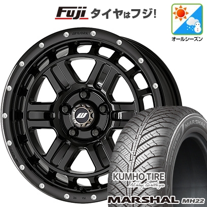 【新品国産車用5穴114.3】 | オールシーズンタイヤ ホイール4本セット | 215/60R17 | マーシャル MH22(限定) | クラッグ ティーグラビックII MC+ 17インチ