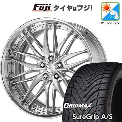 新品国産車用5穴114.3 | オールシーズンタイヤ ホイール4本セット | 225/55R19 | シュアグリップ A/S | WORK ワーク シュヴァート クヴェルII | 8J 19インチ