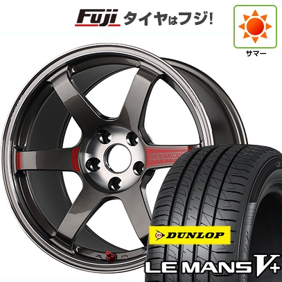 LE MANS - 【新品国産車用5穴114.3】 | 夏タイア 車輪4本仕掛ける | 245/40R19 | ダンロップ ルマン V+(ファイブつけ加える) | TE37 サーガ SL | 19in 車、バイク、自転車-夏タイヤ、ホイールセット-タイヤ、ホイール