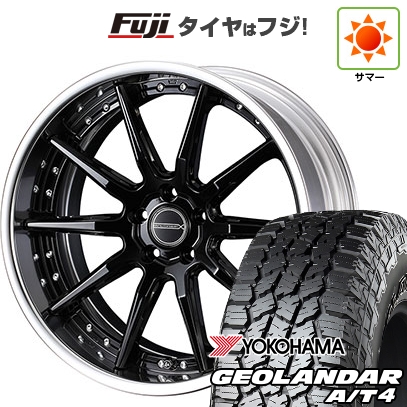 GEOLANDAR - 【新品国産車用5穴114.3】 | 夏タイア 銀輪4本仕掛ける | 225/55R18 | ジオランダー A/T4 G018 RBL | マーベリック 1410S 18in