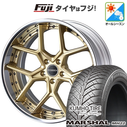 【新品国産車用5穴114.3】 | オールシーズンタイヤ ホイール4本セット | 235/55R18 | マーシャル MH22(限定) | マーベリック 1505S 18インチ