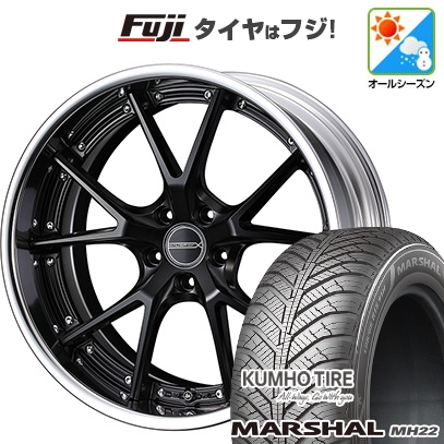 【新品国産車用5穴114.3】 | オールシーズンタイヤ ホイール4本セット | 225/45R18 | マーシャル MH22(限定) | マーベリック 905S 18インチ