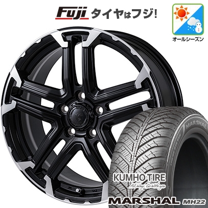 【新品国産車用5穴114.3】 | オールシーズンタイヤ ホイール4本セット | 195/60R16 | マーシャル MH22(限定) | モンツァ JPスタイル MJ-T | 6.5J 16インチ