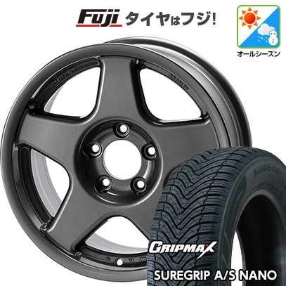 【新品国産車用5穴114.3】 | オールシーズンタイヤ ホイール4本セット | 225/60R17 | Sure Grip AS ナノ | ブラッドレー V 17インチ