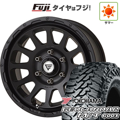 【新品国産車用 6穴139.7車】 夏タイヤ ホイール4本セット 35X12.5R17 ヨコハマ ジオランダー M/T G003 デルタフォース オーバル 17インチ
