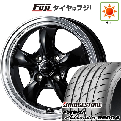 【新品 軽自動車】 | 夏タイヤ ホイール4本セット | 165/55R14 | ブリヂストン ポテンザ アドレナリン RE004 | WEDS ウェッズ グラフト 5S | 4.5J 14インチ