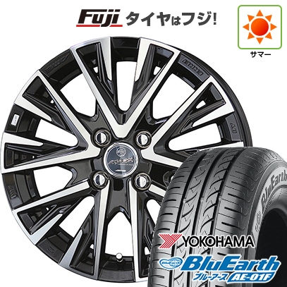 【新品国産車用 4穴100車】 夏タイヤ ホイール4本セット 165/70R14 ヨコハマ ブルーアース AE-01F 共豊 スマック レジーナ 14インチ