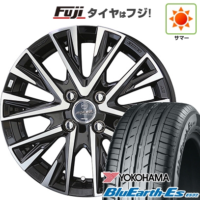 【新品国産車用 4穴100車】 夏タイヤ ホイール4本セット 165/65R14 ヨコハマ ブルーアース ES32 共豊 スマック レジーナ 14インチ