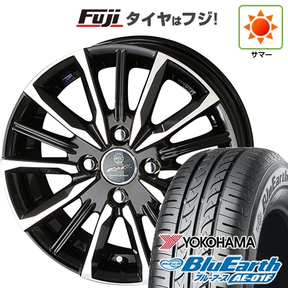 【新品国産車用 4穴100車】 夏タイヤ ホイール4本セット 165/70R14 ヨコハマ ブルーアース AE-01F 共豊 スマック プライム ヴァルキリー 14インチ