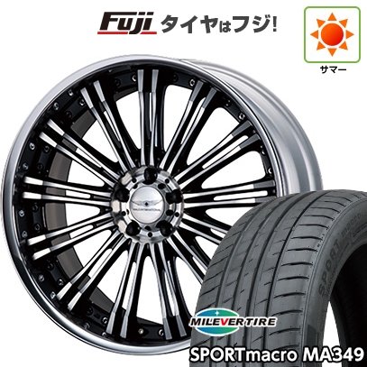 【新品国産車用5穴114.3】 | 夏タイヤ ホイール4本セット | 235/35R19 | ミレバー MA349 | WALD ヴァルド レノヴァティオ 2P R12-C | 8J 19インチ