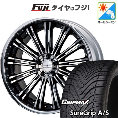 【新品国産車用5穴114.3】 | オールシーズンタイヤ ホイール4本セット | 225/40R19 | シュアグリップ A/S | WALD ヴァルド レノヴァティオ 2P R12-C | 19インチ
