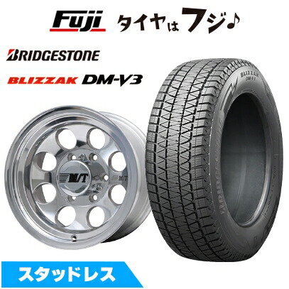 【新品国産車用 6穴139.7車】 スタッドレスタイヤ ホイール4本セット 265/70R15 ブリザック DM-V3 DMV3 ミッキートンプソン クラシック3 15インチ