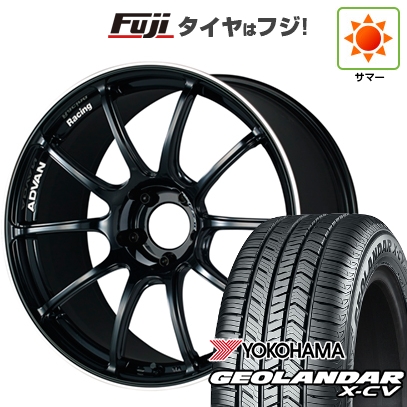 GEOLANDAR - 【新品国産車用5穴114.3】 | 夏タイア 銀輪4本仕かける | 225/45R19 | ヨコハマ ジオランダー X-CV G057 | ヨコハマ アドバンレーシング RZII | 8J 19in