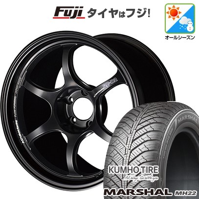 【新品国産車用 5穴100車】 オールシーズンタイヤ ホイール4本セット 205/50R17 クムホ マーシャル MH22(限定) ヨコハマ アドバンレーシング RG-D2 17インチ