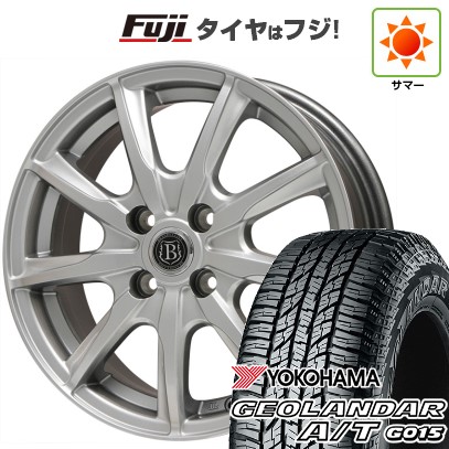 【新品 軽自動車】ハスラー デリカミニ(4WD) 夏タイヤ ホイール4本セット 165/60R15 ヨコハマ ジオランダー A/T G015 RBL ブランドルライン ボレアノ9 15インチ
