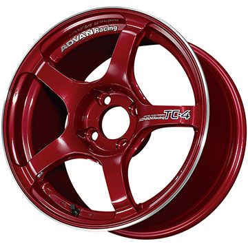 【新品国産車用 4穴100車】 オールシーズンタイヤ ホイール４本セット 175/55R15 クムホ マーシャル MH22(限定) ヨコハマ アドバンレーシング TC4 15インチ