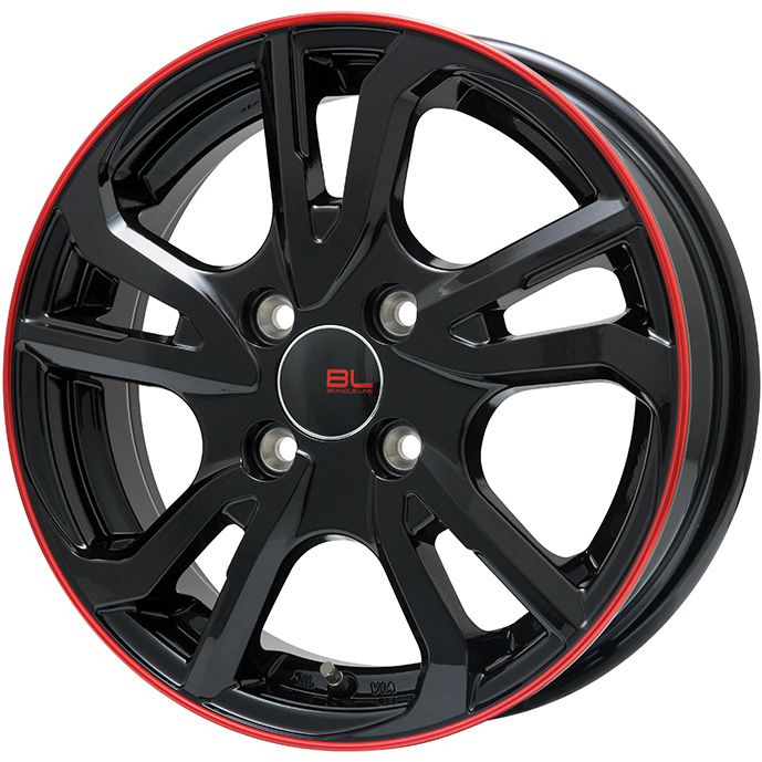 【新品 軽自動車】ソリオ ハスラー オールシーズンタイヤ ホイール４本セット 165/70R14 クムホ マーシャル MH22(限定) ブランドルライン レツィオ 14インチ :fuji 21721 116790 42228 42228:フジ スペシャルセレクション