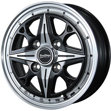 【新品 軽自動車】軽トラ オールシーズンタイヤ ホイール4本セット 145/80R12 80/78N ヨコハマ ブルーアース Van RY61 ブレスト ビートステージ NS-C 12インチ