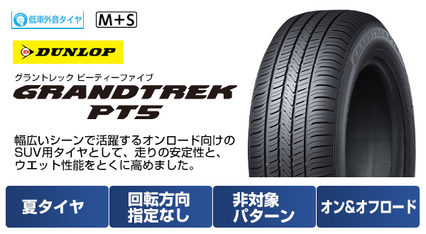 【新品国産車用5穴114.3】 | 夏タイヤ ホイール4本セット | 215/65R16 | ダンロップ グラントレック PT5 | WORK ワーク マイスター S1 3P | 7J 16インチ_1