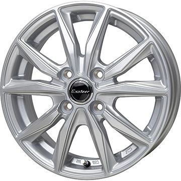 【新品】プロボックス/サクシード(160系) 夏タイヤ ホイール4本セット 155/80R14 88/86N ブリヂストン エコピア R710 ホットスタッフ エクスターST 14インチ