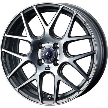 ADVAN 【新品国産車用 4穴100車】 夏タイヤ ホイール4本セット 195 