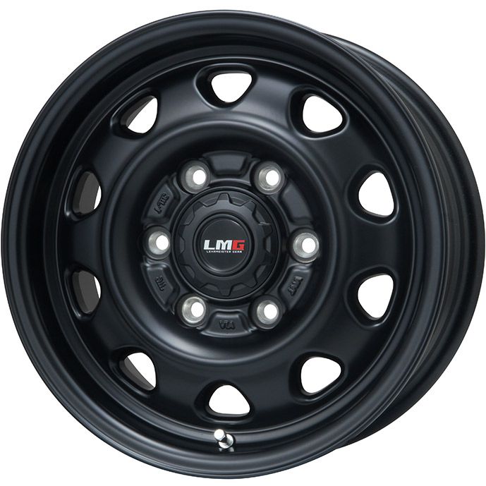 【新品】ハイエース200系用 スタッドレスタイヤ ホイール4本セット 195/80R15 107/105N ダンロップ W01 for WINTER ホワイトレター LMG OFF-STYLE 6J 15インチ