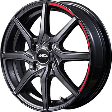 【新品 軽自動車】タフト ソリオ | 夏タイヤ ホイール4本セット | 165/65R15 | デリンテ DS2(限定) | MID WHEELS RX810 アクティブブラック | 4.5J 15インチ