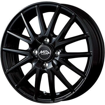 【新品 軽自動車】N-BOX タント スペーシア | 夏タイヤ ホイール4本セット | 155/65R14 | ミレコンフォート MP071 | MID WHEELS SQ27 | 4.5J 14インチ