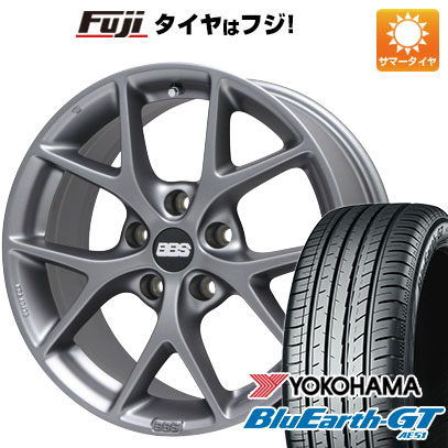 【新品国産5穴100車】 夏タイヤ ホイール４本セット 215/45R17 ヨコハマ ブルーアース GT AE51 BBS GERMANY SR ヒマラヤサテングレー 17インチ :fuji 1674 127854 28547 28547:フジ スペシャルセレクション