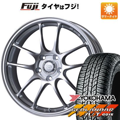 【新品国産5穴114.3車】 夏タイヤ ホイール４本セット 225/65R17 ヨコハマ ジオランダー A/T G015 RBL エンケイ PF01 17インチ :fuji 2182 150948 22902 22902:フジ スペシャルセレクション