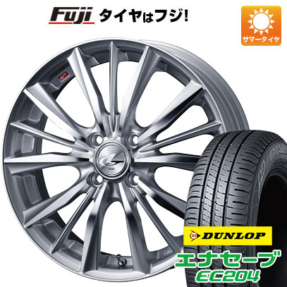 【新品国産4穴100車】 夏タイヤ ホイール4本セット 195/55R15 ダンロップ エナセーブ EC204 ウェッズ レオニス VX 15インチ :fuji 1848 132666 25586 25586:フジ スペシャルセレクション