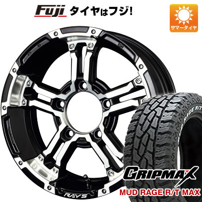 【新品】ジムニー 夏タイヤ ホイール４本セット 175/80R16 グリップマックス マッドレイジR/T MAX RWL(限定) レイズ デイトナ FDX J 16インチ :fuji 16701 139251 43256 43256:フジ スペシャルセレクション