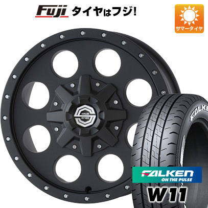 【新品】ハイエース200系 夏タイヤ ホイール4本セット 215/65R16 109/107N ファルケン W11 ソリッドレーシング Iメタル X 16インチ :fuji 2186 83825 29685 29685:フジ スペシャルセレクション