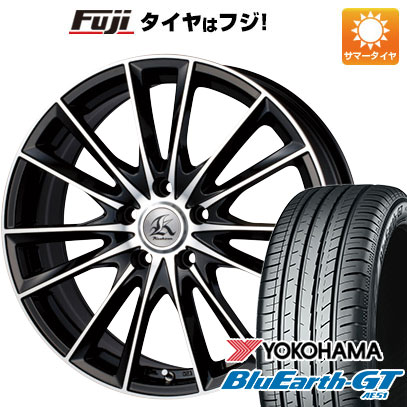 【新品国産5穴100車】 夏タイヤ ホイール4本セット 225/35R19 ヨコハマ ブルーアース GT AE51 テクノピア カシーナ FV 7 19インチ :fuji 1081 65141 28526 28526:フジ スペシャルセレクション