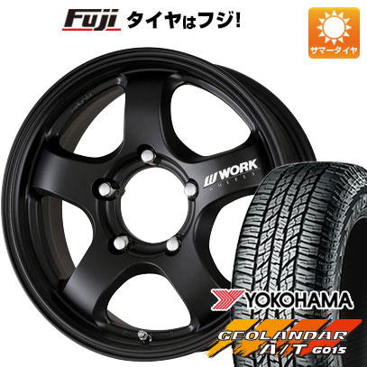 【新品】ジムニー 夏タイヤ ホイール４本セット 185/85R16 ヨコハマ ジオランダー A/T G015 WL/RBL ワーク クラッグ S1J 16インチ｜fujidesignfurniture