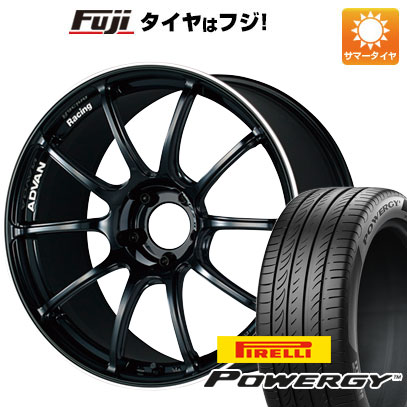 【新品国産車用 5穴100車】 夏タイヤ ホイール４本セット 225/55R18 ピレリ パワジー ヨコハマ アドバンレーシング RZII 18インチ