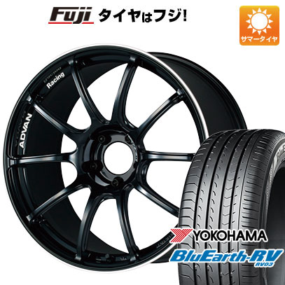 【パンク保証付】【新品国産車用 5穴114.3車】 夏タイヤ ホイール4本セット 215/45R18 ヨコハマ ブルーアース RV-03 ヨコハマ アドバンレーシング RZII 18インチ